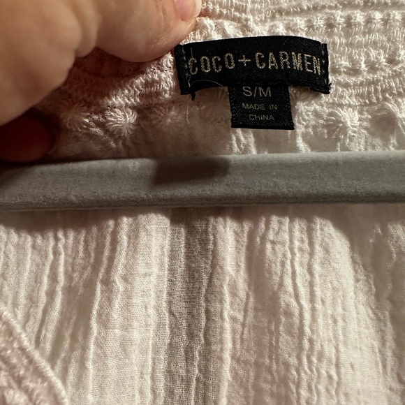 Coco + Carmen White Lace Blouse - Picture 2 of 5